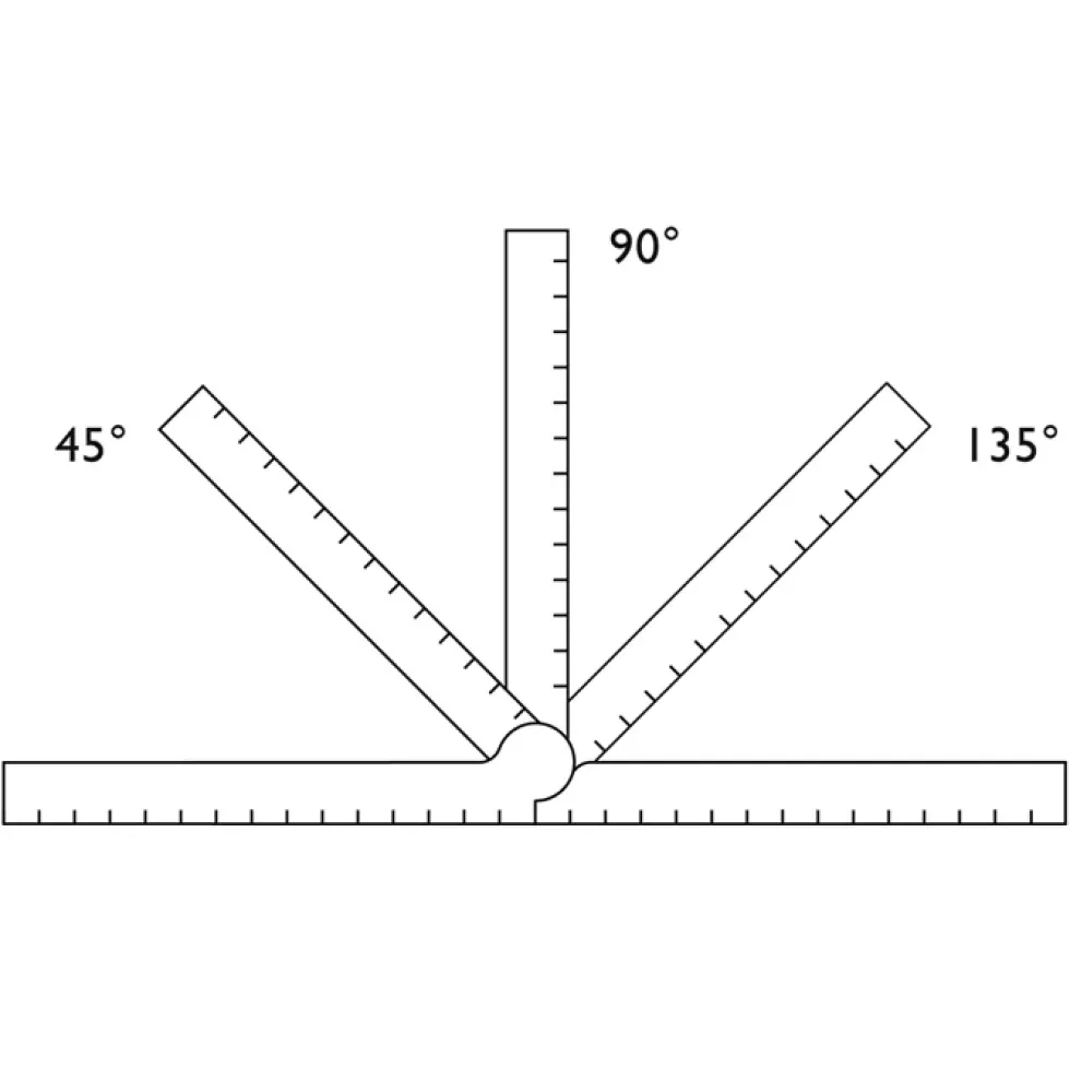 Stria Brass Folding Ruler
