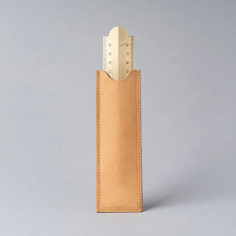 Stria Ruler Leather Case