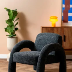 Table Lamp Incesante Double Ring Ochre