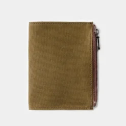 TF Passport Size Cotton Zipper Case Olive - Passport Size