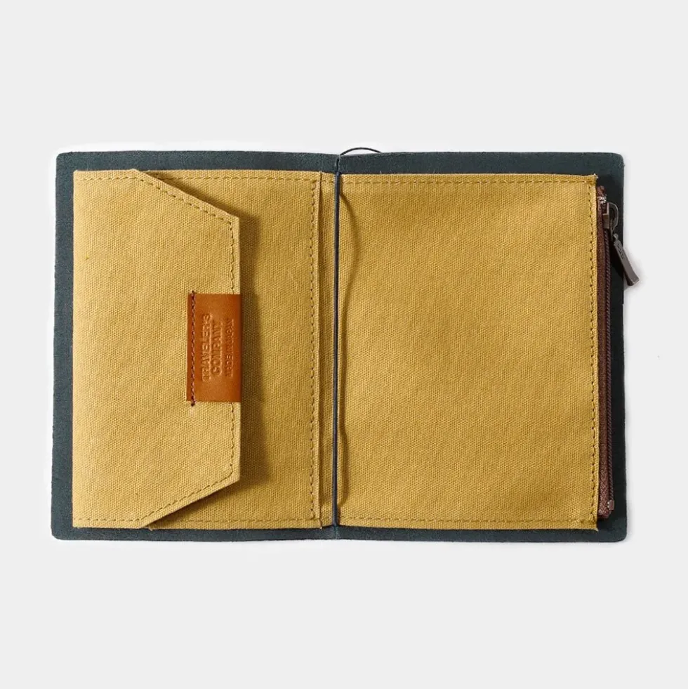 TF Passport Size Cotton Zipper Case Beige - Passport Size