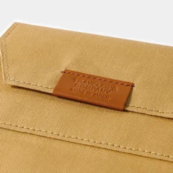TF Passport Size Cotton Zipper Case Beige - Passport Size