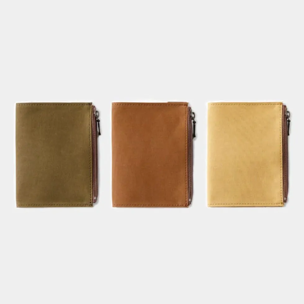 TF Passport Size Cotton Zipper Case Beige - Passport Size