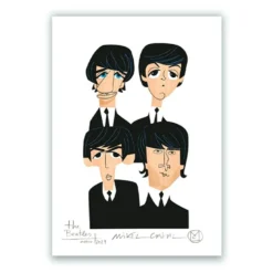 The Beatles Giclée Print A5