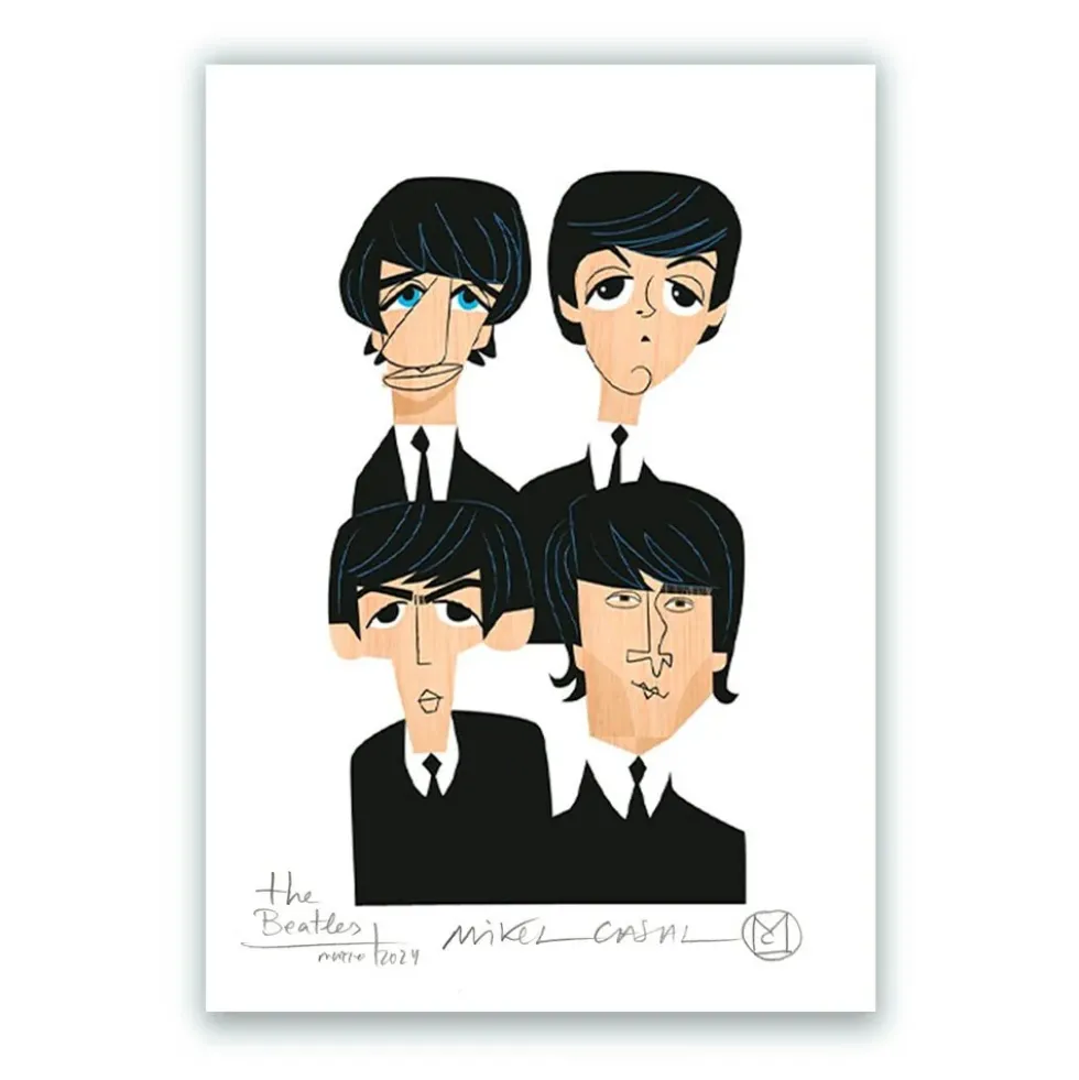 The Beatles Giclée Print A5