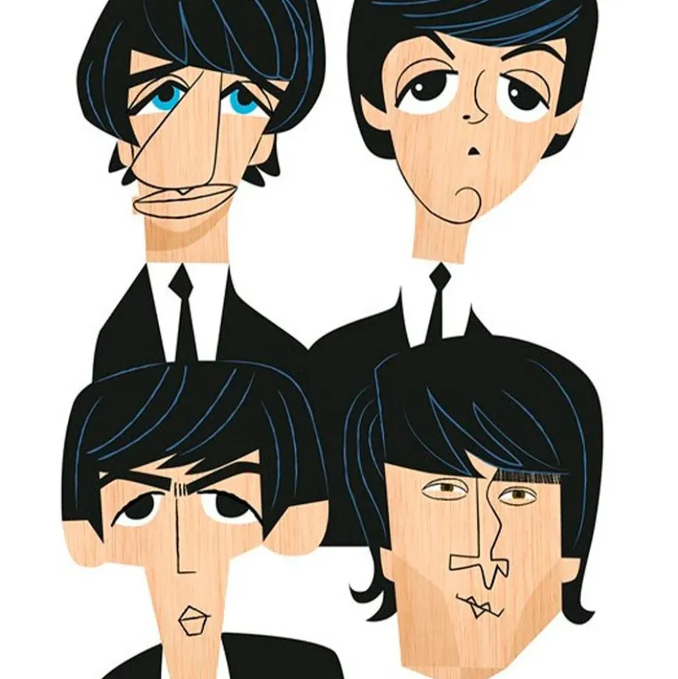 The Beatles Giclée Print A5