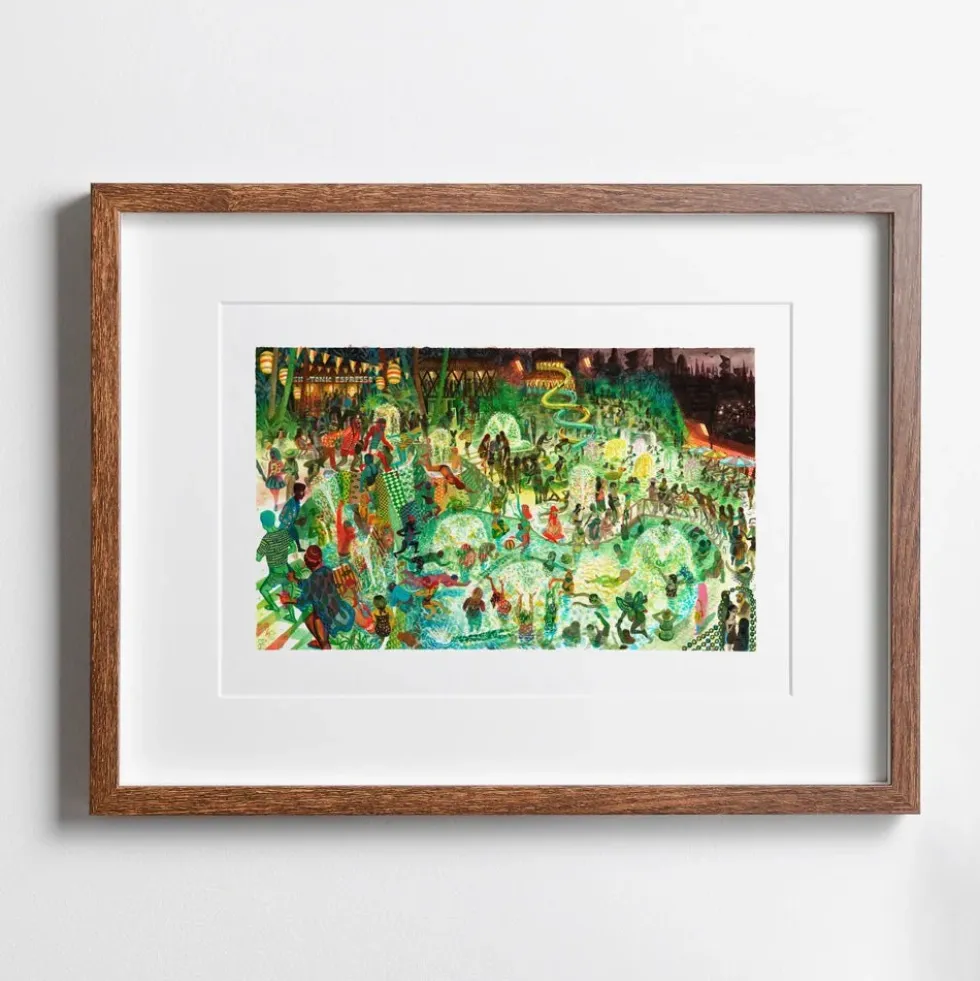 The City Pool Giclée Print