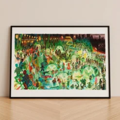 The City Pool Giclée Print