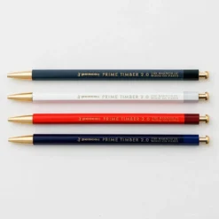 Timber Brass Pencil Red