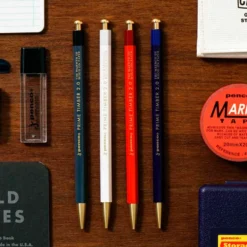 Timber Brass Pencil White