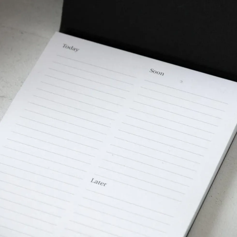 To Do Notepad A5 Black
