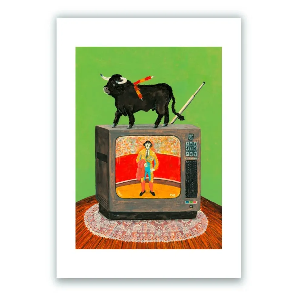 Toro TV Giclée Print A5