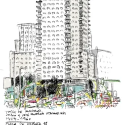 Torre Madrid Giclée Print