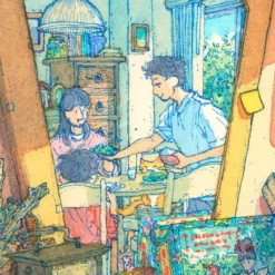 Traditions Mirror Giclée Print A4