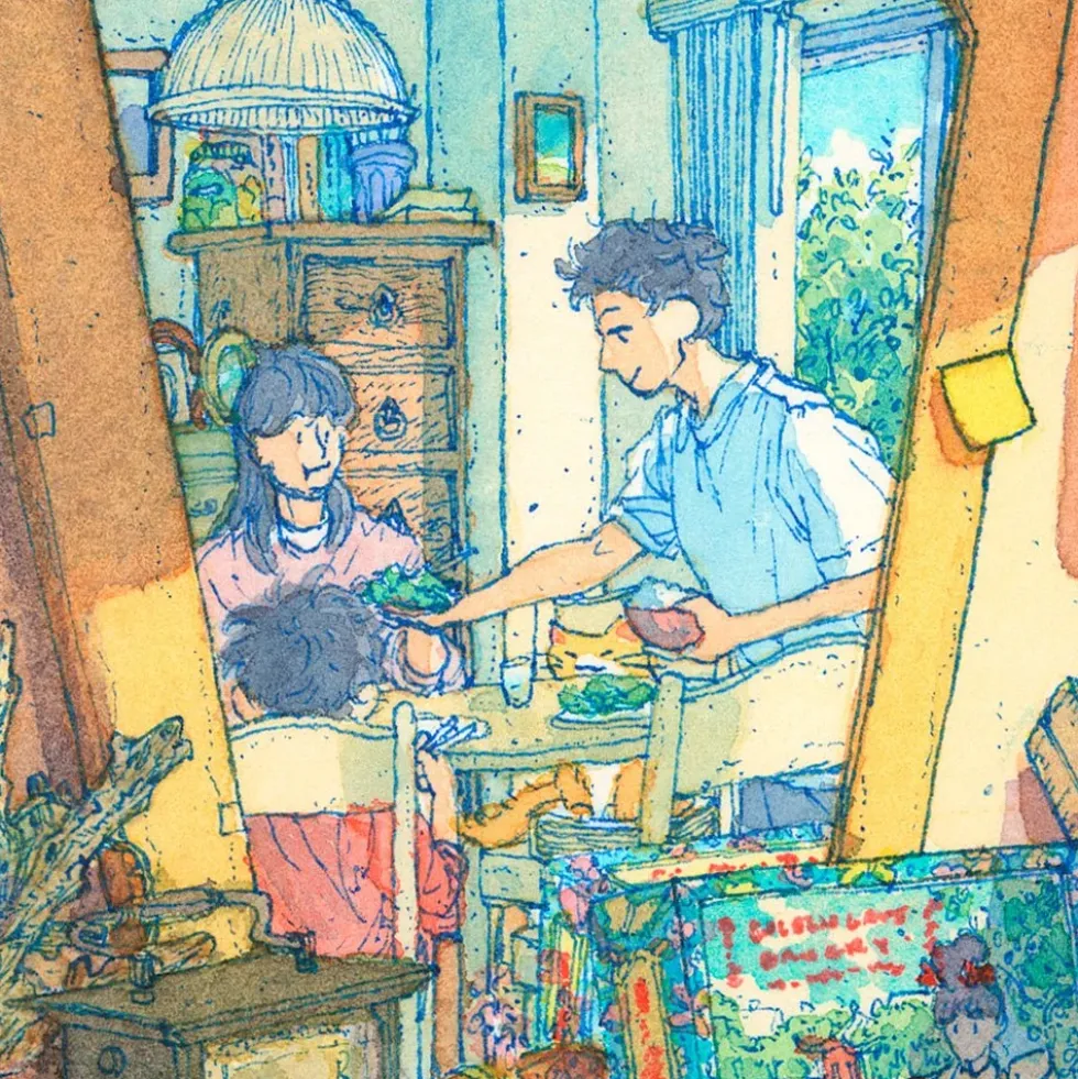 Traditions Mirror Giclée Print A4