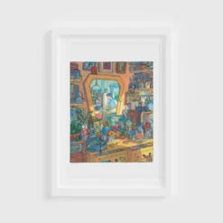 Traditions Mirror Giclée Print A4
