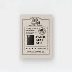 TRAVELER’S notebook Card Size 20th Anniversary Set Black