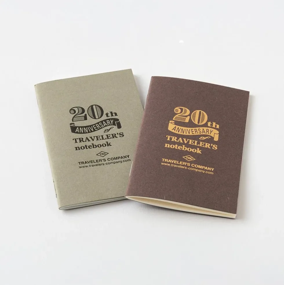 TRAVELER’S notebook Card Size 20th Anniversary Set Brown