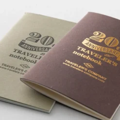 TRAVELER’S notebook Card Size 20th Anniversary Set Brown