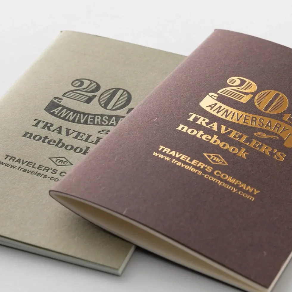 TRAVELER’S notebook Card Size 20th Anniversary Set Brown