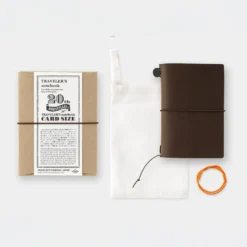 TRAVELER’S notebook Card Size 20th Anniversary Set Brown