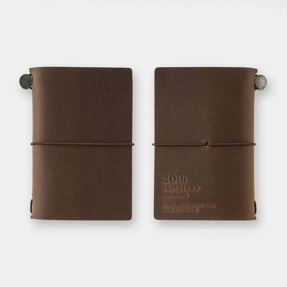TRAVELER’S notebook Card Size 20th Anniversary Set Brown
