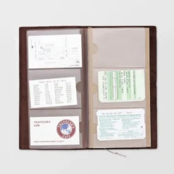 TRAVELER'S notebook Recambio 007 Tarjetero Plástico - Tamaño Regular