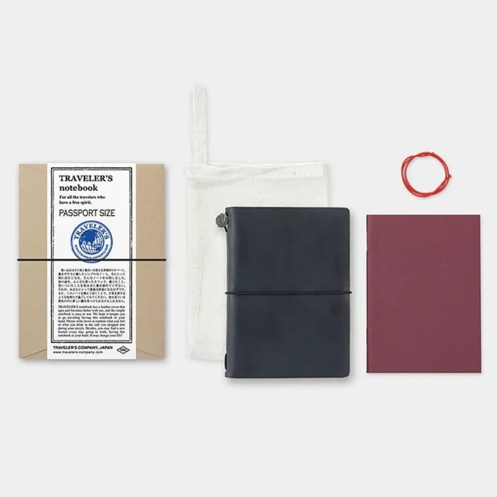 TRAVELER'S notebook - Tamaño Pasaporte Negro