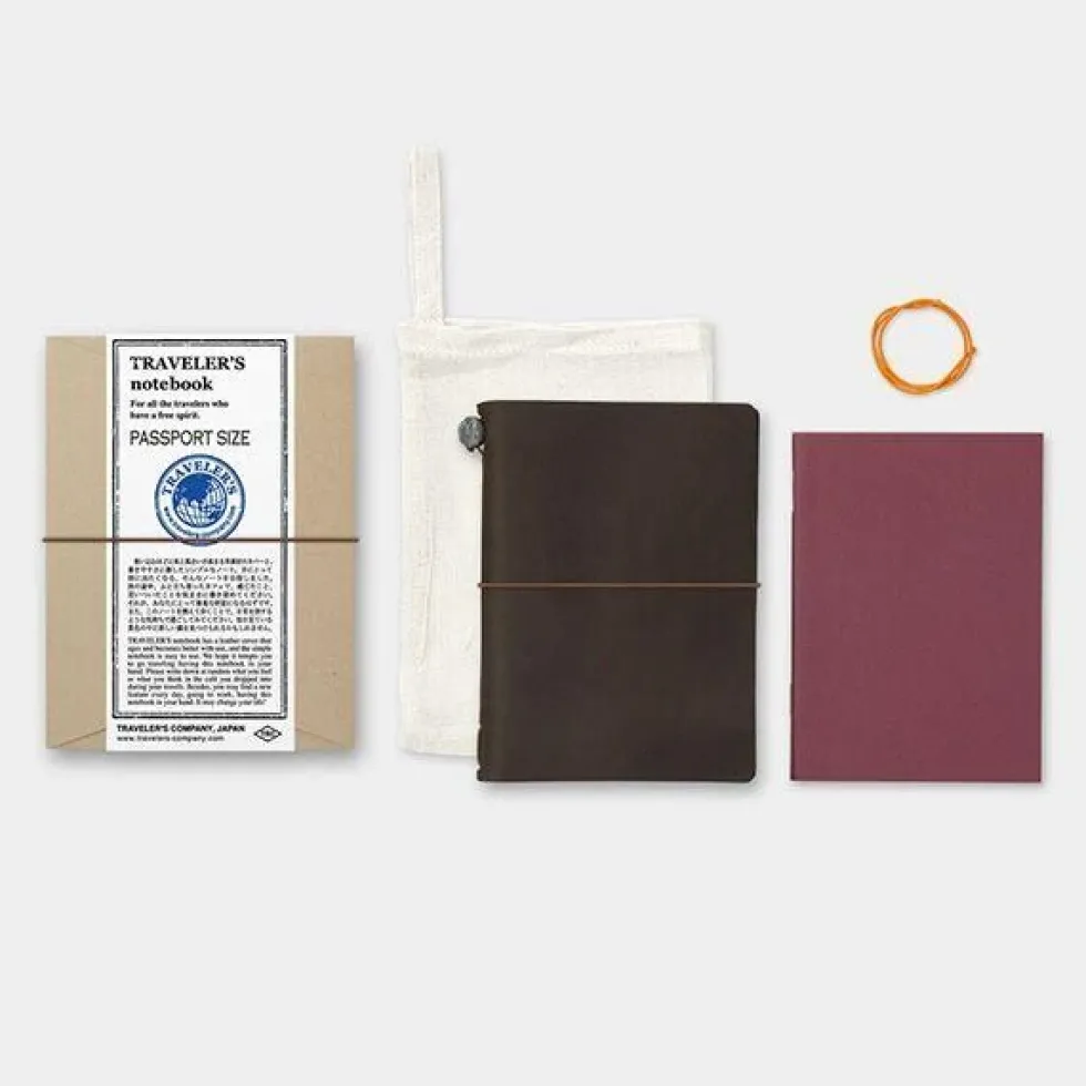 TRAVELER'S notebook - Tamaño Pasaporte Marrón