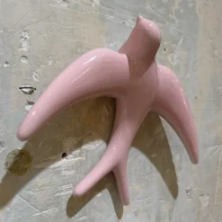 Trio of Light Pink Swallows