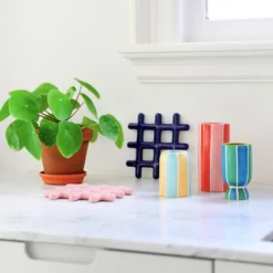 Trivet Grid Pink
