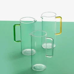 Tube Jug With Blue Handle