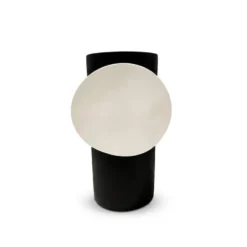 Vase Black Circle Off White