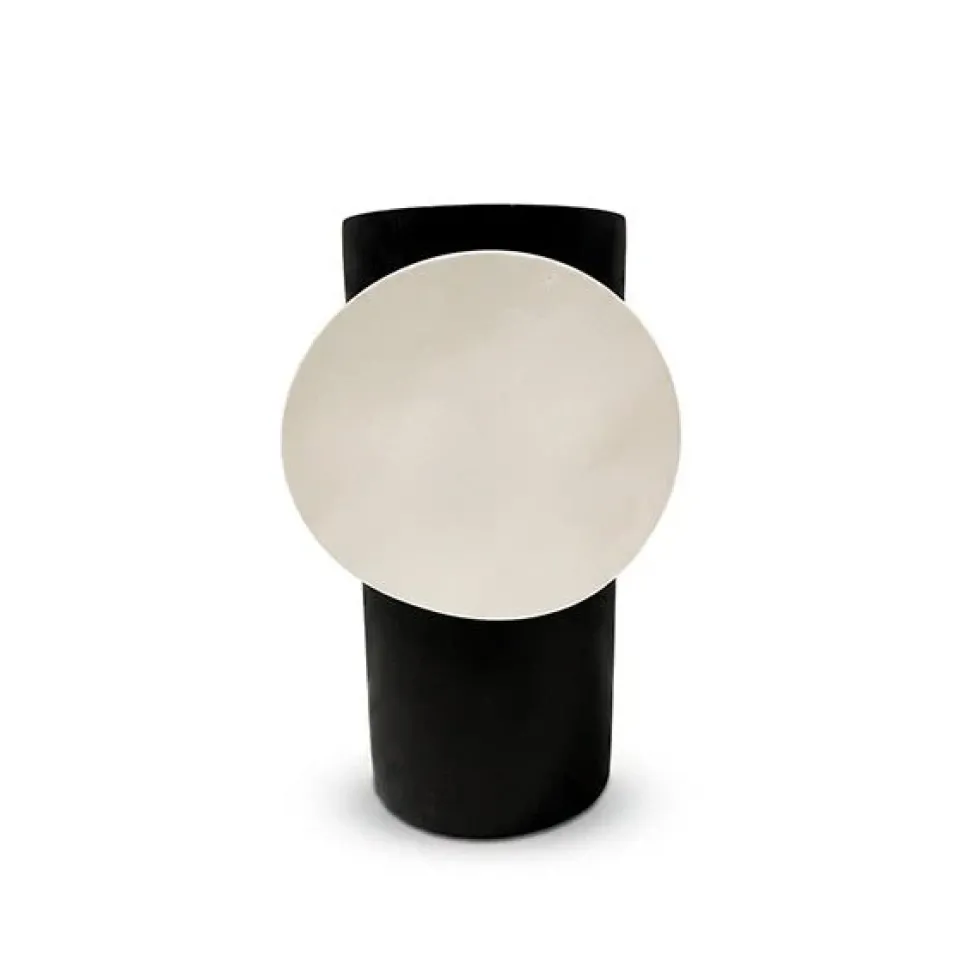 Vase Black Circle Off White