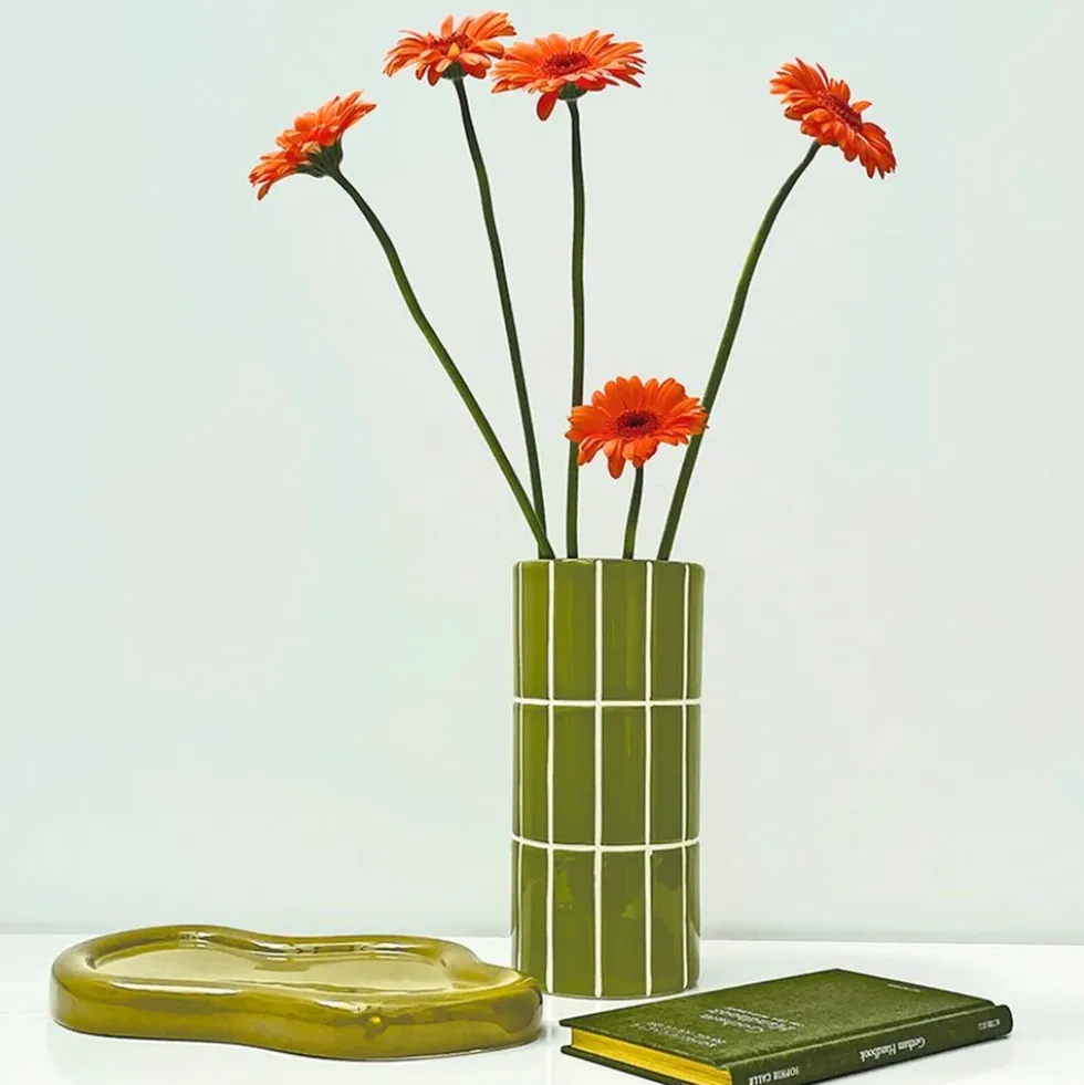 Vase Carrelage Khaki