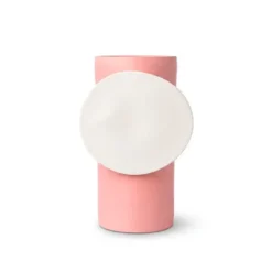 Vase Pink Circle Off White