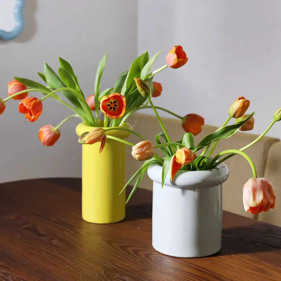 Vase Turbam Yellow