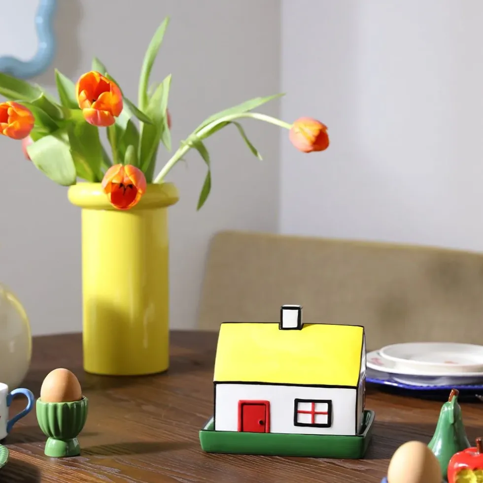 Vase Turbam Yellow