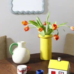 Vase Turbam Yellow