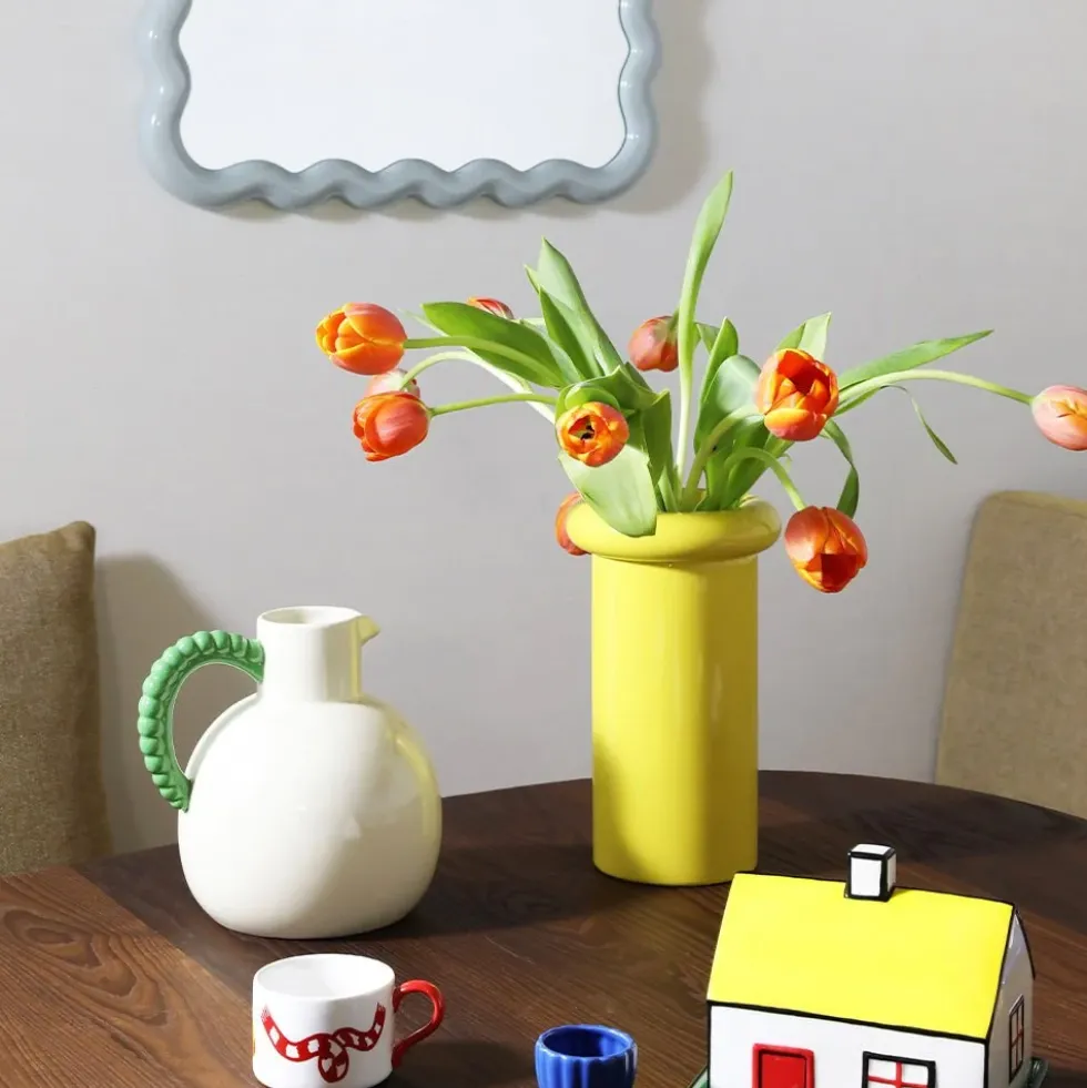 Vase Turbam Yellow