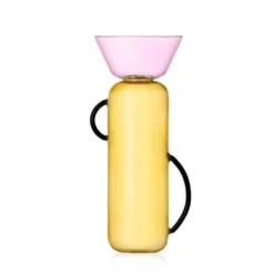 Vase Yellow Pink Big