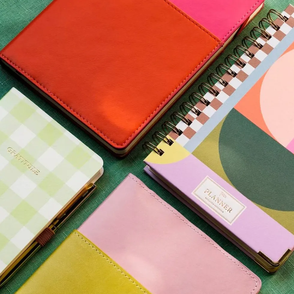 Vegan Leather Pocket Journal Pink & Chill