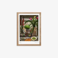 Ventana de la Cocina con Flores Fine Art Print