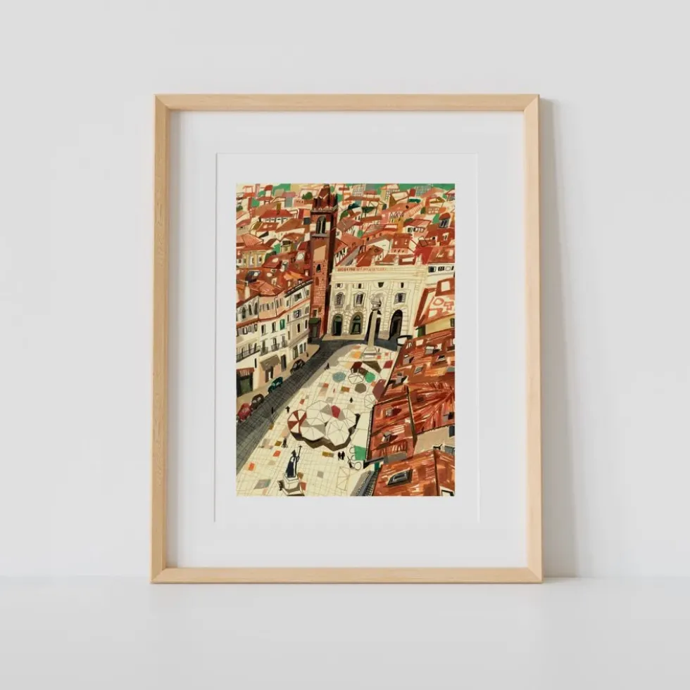 Verona City View Giclée Print