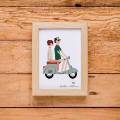 Vespa Giclée Print A5