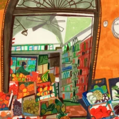 Via Drapperie, Bologna Giclée Print