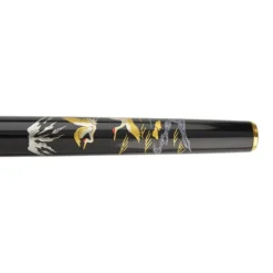 Vicoh Modern Maki-e Fountain Pen Nib M 18kt Crane Mt Fuji
