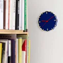 Wall Clock Margherita Blue/Yellow/Red