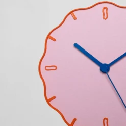 Wall Clock Margherita Pink/Orange/Blue