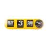 Wall Clock Tube Flip Bright Yellow